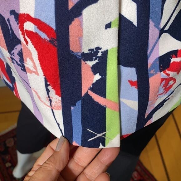 NWT DG2 Diane Gilman Fitted Single Breasted Multi Coloured Jacket - Picture 9 of 16